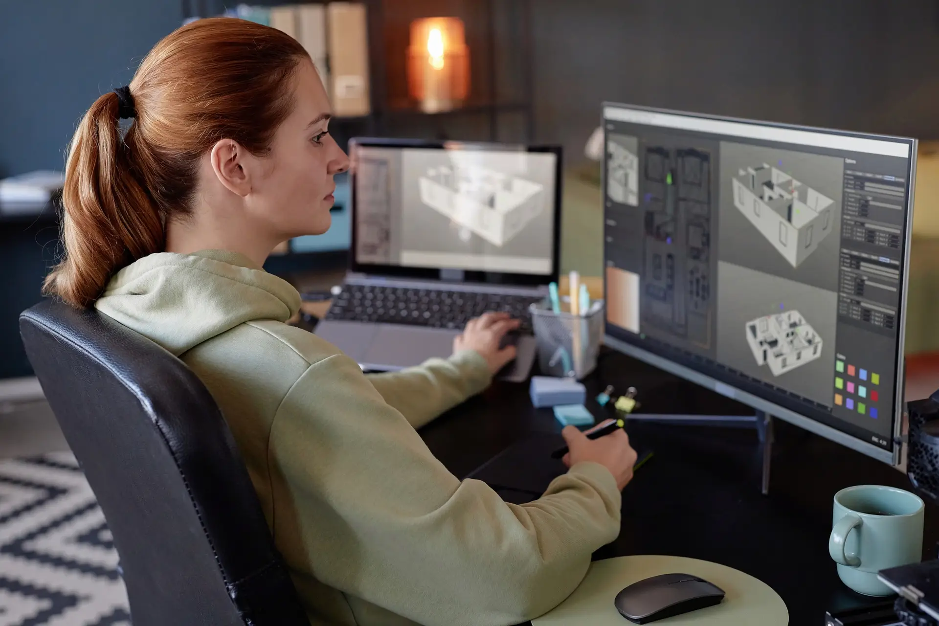 Working on 3D Design Projects in an Office Environment