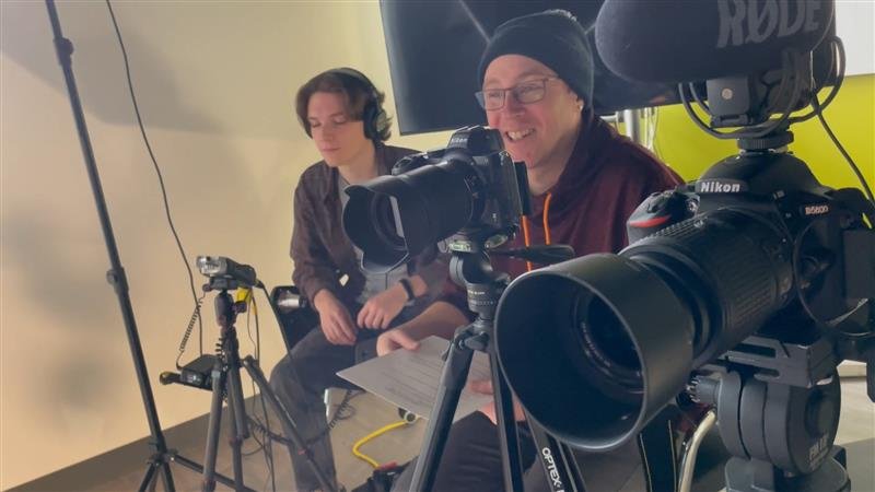 Motion Picture Production students are filming