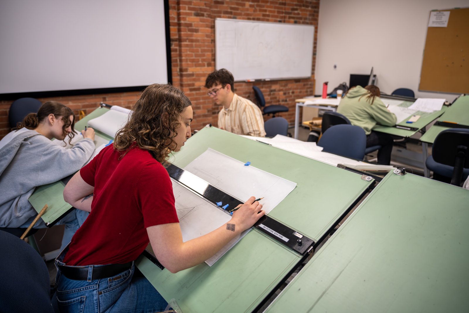 Interior design students working in studio – Interior Design Diploma Victoria BC